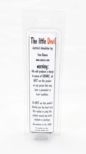 Miniatura 3 de Little Devil Estimulador eléctrico compacto eléctrico fetiche juguete sexual similar a la unidad de decenas o varita violeta