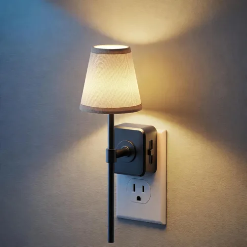 Miniatura 23 de JandCase Luz Nocturna de Vela, Luces Nocturnas que se Enchufan a la Pared, Blanco Suave 3000K, Brillo Ajustable 0-100LM, Sensor de Anochecer a