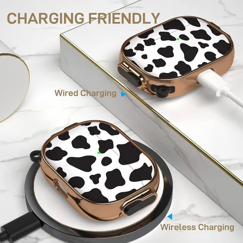 Miniatura 6 de Maxjoy Funda para AirPods Pro de 2ª/1ª generación con cerradura, bonita funda protectora rígida para AirPods Pro 2, funda protectora para AirPod Pro