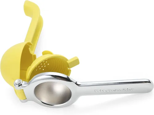 Miniatura 6 de KitchenAid Exprimidor de jugo de cítricos para limones y limas con colector de semillas y boquilla de vertido, limón, 8 pulgadas