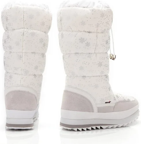 Miniatura 4 de DADAWEN - Botas de nieve para mujer, impermeables, con forro de piel