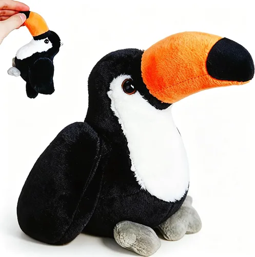 Miniatura 8 de Peluche de águila calva para niños, peluches Kawaii de águila calva, juguetes de peluche suaves de pájaro, mini animales de peluche para niñas