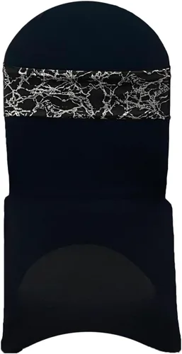 Miniatura 36 de YOUR CHAIR COVERS - Bandas elásticas de elastano para sillas, color negro (paquete de 10), bandas elásticas universales para banquetes, fiestas