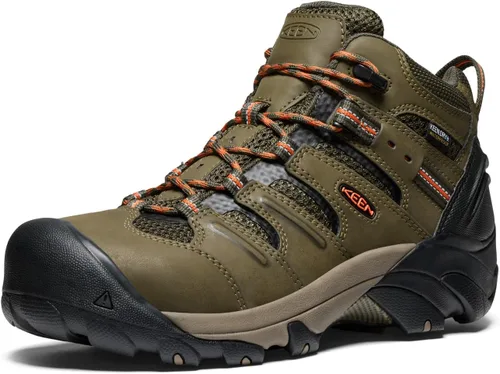 Miniatura 8 de Botas de trabajo impermeables con puntera de acero de altura media Lansing Mid para hombre, de KEEN Utility oliva (Raven/Tawny Olive)