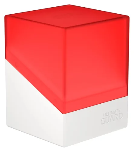 Miniatura 12 de Ultimate Guard Boulder Synergy 100+, funda para 100 tarjetas TCG de doble manga, color azul/rojo, almacenamiento seguro y duradero