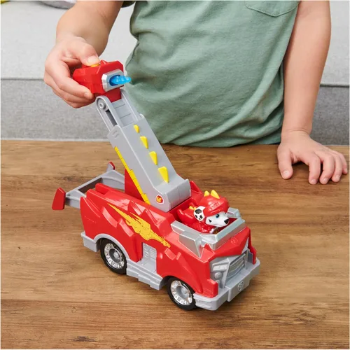 Miniatura 3 de Paw Patrol, Rescue Knights Marshall - Coche de juguete transformable con figura de acción coleccionable, juguetes para niños a partir de 3 años