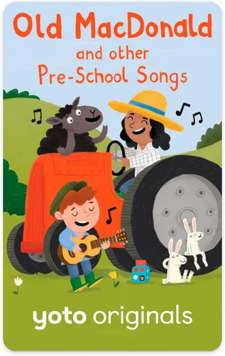 Tarjeta musical para niños Yoto Old Macdonald y otras canciones preescolares para usar con el reproductor y el mini dispositivo de audio todo en