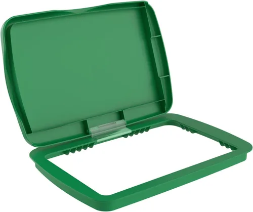 Miniatura 32 de Tapa para cubo de basura de 35 cuartos de galón, de la marca Rev-A-Shelf plateado