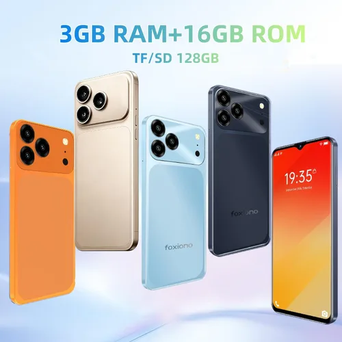 Miniatura 4 de Teléfono desbloqueado, pantalla HD de 6.52 pulgadas, 4+4 GB de RAM y 128/GB ROM/TF 256GB, doble SIM desbloqueado US 4G LTE, cámaras de 5 MP+13 MP