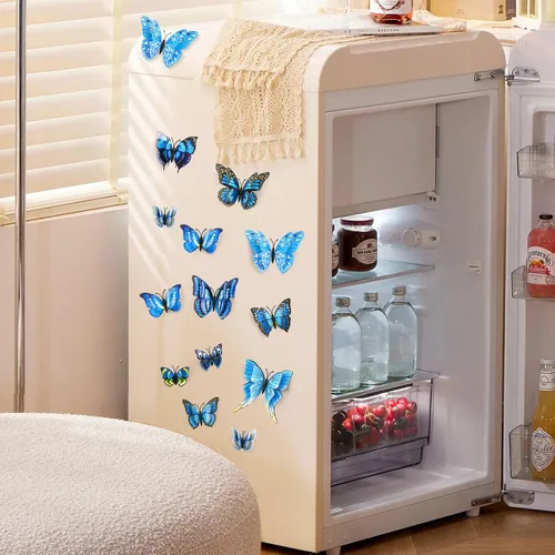 Miniatura 4 de SAOROPEB Decoración de pared de mariposa 3D, 24 piezas de decoraciones de mariposa de doble capa para decoraciones de fiesta, decoración