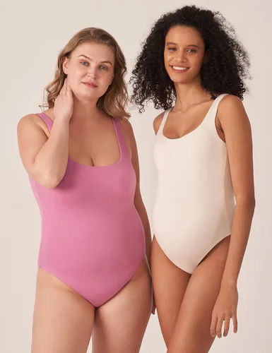 Miniatura 5 de POSHDIVAH Body de maternidad para mujer, cuello redondo, sin mangas, elástico, suave, para embarazo