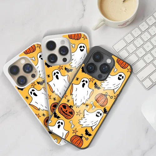 Miniatura 7 de Lindas fundas de teléfono de Halloween para iPhone 6 7 8 11 12 13 14 15 16 17 Pro Max Plus Mini X para Samsung Galaxy S21 S22 S23 S24 S25 S26 A03