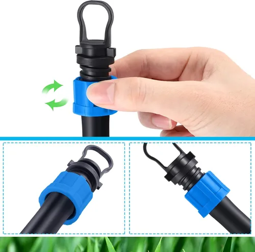 Miniatura 4 de Hotop Tapón de extremo de tubo de riego por goteo, 1/2 pulgada, acoplamiento de enchufe universal, tapa de extremo de riego por goteo, para todas