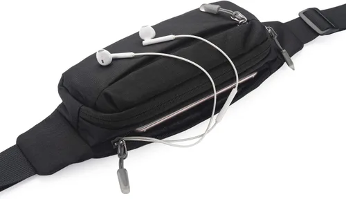 Miniatura 8 de USHAKE Riñonera con extensor para hombres y mujeres, riñonera con 3 bolsillos con cremallera, correas ajustables para viajes informales, senderismo