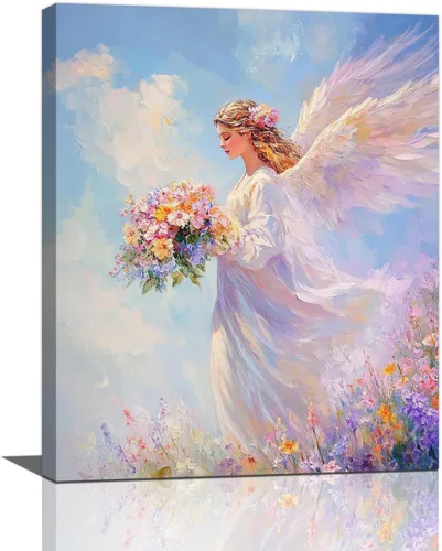Miniatura 116 de Arte de pared con los 10 mandamientos, lienzo de los diez mandamientos, decoración de pared, pintura enmarcada inspiradora cristiana, obra de arte