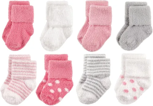 Miniatura 55 de Hudson Baby - Calcetines de algodón para bebés recién nacidos y Terry para niñas bebés