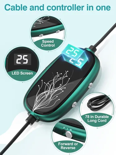 Miniatura 3 de Subay Juego de taladro eléctrico para uñas, 25000 rpm, kit profesional de manicura y pedicura para pies, manos y cutículas gruesas, 11 en 1