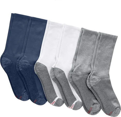 Miniatura 20 de Hanes Calcetines acolchados Max para hombre, absorben la humedad con control de olores, paquete múltiple