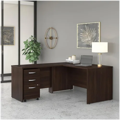 Miniatura 8 de Escritorio de oficina Bush Business Furniture Studio C 60W x 30D en nogal negro, mesa de computadora para espacio de trabajo doméstico o profesional