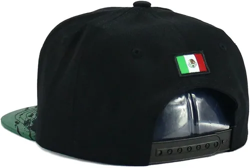 Miniatura 5 de Gorra de béisbol de algodón con diseño de placa de automóvil de los Estados de México