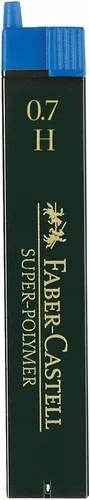 Faber-Castell Varios superpolímeros Fineline Lead 0.7mmNegro, H, para arte, manualidades, dibujo, bocetos, hogar, escuela, universidad, coloración