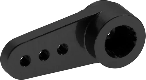 Miniatura 6 de Paquete de 3 bocinas servo de aluminio 15T para servo a control remoto compatibles con Emax ES08MA Servo Fit para Axial SCX24 1/24 RC Crawler (negro)
