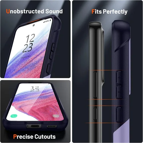 Miniatura 43 de Jeylly Compatible con Samsung Galaxy A22 5G Funda, Funda Samsung A22 5G con 2pcs protectores de pantalla de vidrio templado