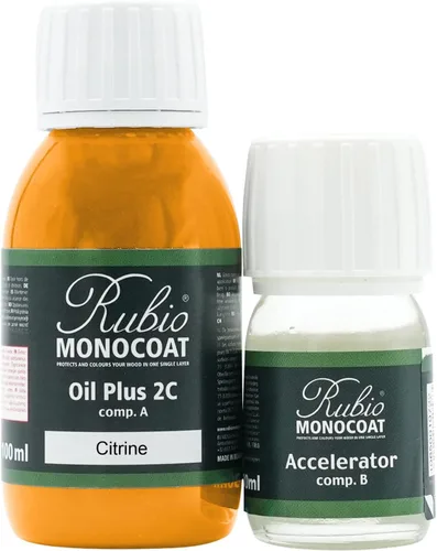 Miniatura 138 de Rubio Monocoat Tinte y acabado para madera de 650 pies cuadrados - Niebla Oil Plus 2C Aceite de linaza de secado rápido, ecológico