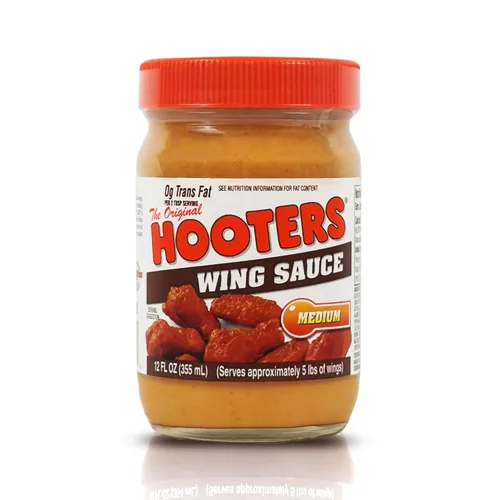 La Salsa de Ala Media de The Original Hooters - Sabor Versátil de Calidad de Restaurante - Ideal para Alas de Pollo, Costillas y Mariscos,