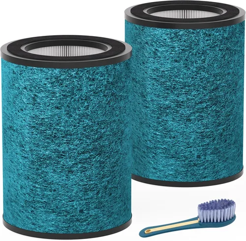 Miniatura 7 de Leemone True HEPA HP201 HP202 Reemplazo de filtro para Shark HP200 Serie & HC501 HC502 UA205 Air Puri-fier MAX, Filtro de Grado H13 3-en-1, Parte #