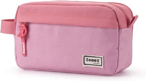 Miniatura 12 de Sooez Estuche para lápices original de alta capacidad, bolsa grande para lápices, estuche organizador para bolígrafos, suministros estéticos