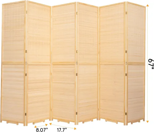 Miniatura 6 de JVVMNJLK Divisor de habitación, pantalla de privacidad plegable de 6 pies de alto, divisor de partición para separación de habitaciones, divisor