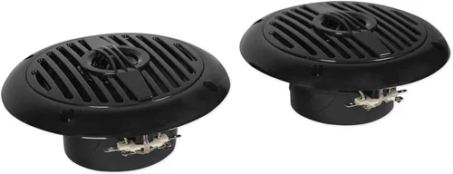 Miniatura 2 de Rockville Par de altavoces marinos MS40B de 200 W, 4 pulgadas, 4 ohmios, impermeable, diseño compacto, sonido de alta fidelidad, resistente a