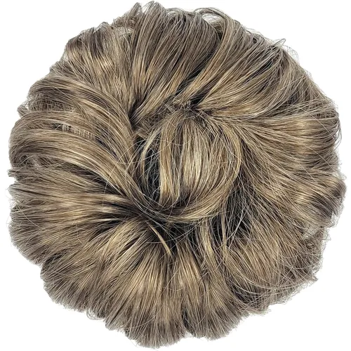 Miniatura 37 de HAIR COUTURE Avanti Moño desordenado - Pieza de extensión sintética instantánea, con pelo rizado ondulado postizo para mujeres