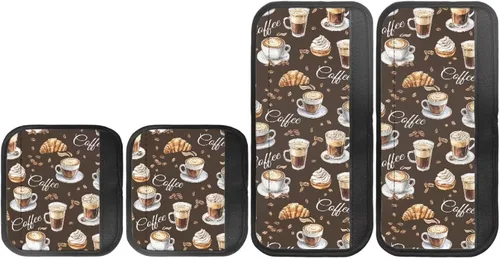 Miniatura 2 de Juego de 4 fundas protectoras de repuesto para manija de puerta de refrigerador con temática de té de la tarde para microondas, horno, refrigerador