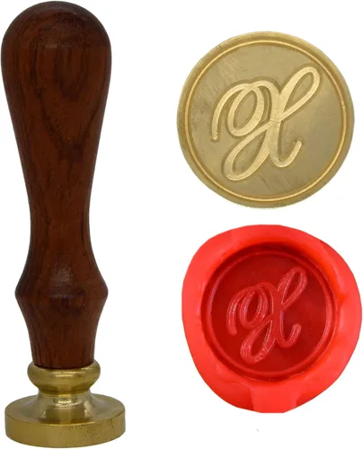 Miniatura 22 de Wax Seal Stamp Letter A-Z, Alphabet Initial Sealing Stamp for Christmas & Thanksgiving Cards, Wedding Invitation W-S-2 (Letter A)