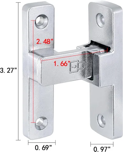 Miniatura 2 de INIRET Cerradura de Puerta de Granero de 90 Grados, Pestillo de Aleación de Zinc de Alta Calidad - Pestillos de Compuerta Abatible, para Gabinetes