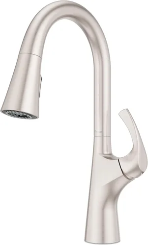 Pfister Talega - Grifo de cocina con pulverizador extraíble, de un solo mango, arco alto, certificado NSF, acabado de acero inoxidable Spot Defense,