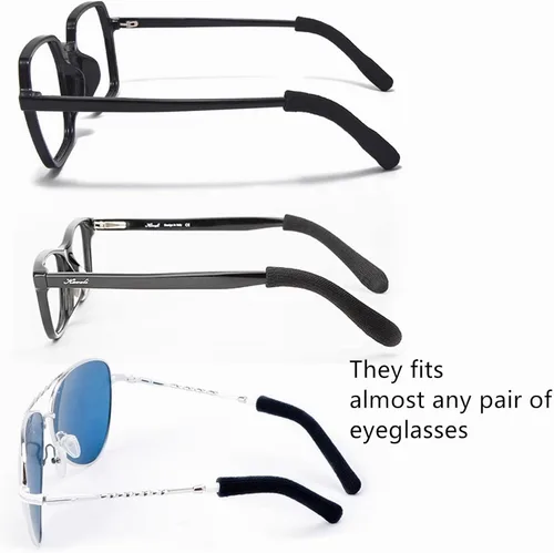 Miniatura 4 de DECKER Antideslizante Gafas Elásticas Temple Tips 3 Pares de Tejer Gafas Suave Cojín de Oído Puños Puntas de Gafas Manga de Oído Calcetín