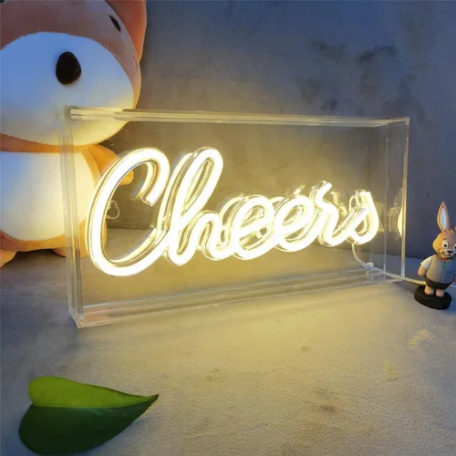 Miniatura 10 de Letrero de neón de arcoíris para bebé, letrero de neón de bebé estable alimentado por USB, luces de neón arílicas 3D para dormitorio de niños, baby