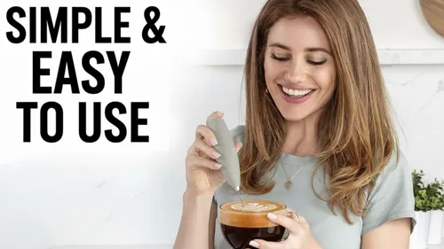 Miniatura 7 de Zulay Kitchen Espumador de leche de mano con pilas Duracell AA – Mezclador eléctrico ultrarrápido y creador de espuma, mezclador de bebidas fácil