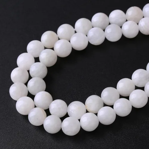 Miniatura 129 de 4MM 86 piezas cuentas sueltas de calcedonia azul aguamarina para hacer joyas, pulseras, collares Aguamarina azul