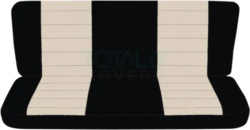 Miniatura 8 de Totally Covers Compatible con fundas de asiento de camión de dos tonos Ford F-150 Super Cab 1997-2003 (banco dividido trasero 40/60): negro y azul