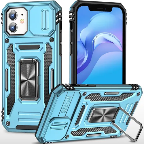 Miniatura 60 de Funda para iPhone 13 Pro con funda para cámara, con soporte de anillo para soporte, con función de montaje magnético para automóvil, para iPhone 13