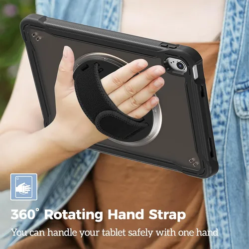 Miniatura 4 de ProCase Funda para iPad de 11ª generación A16 2025/iPad de 10.9 pulgadas 2022, resistente a prueba de golpes con correa de mano, protección
