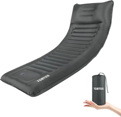 Miniatura 10 de TOBTOS Colchoneta inflable para acampar con almohada, almohadilla de dormir ultraligera gruesa de 6 pulgadas con bomba incorporada, alfombrilla