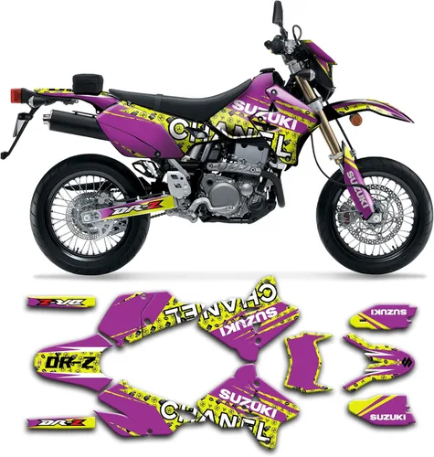 Miniatura 16 de Kit de calcomanías personalizadas para Suzuki DRZ400 E / DRZ400 Enduro / DRZ400E / DR-Z400E / DRZ400 EN 1999-2024, SZDRSE9919003-KO