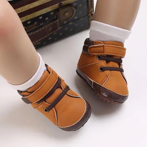 Miniatura 4 de SOFMUO Zapatos deportivos para bebés, niños y niñas, de piel sintética, antideslizantes, suela de goma suave, botines de vestir para niños pequeños