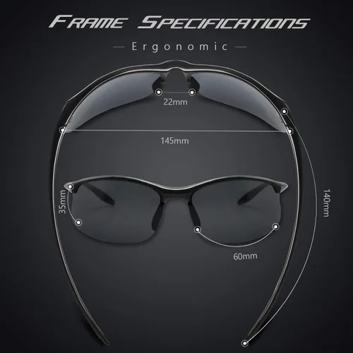 Miniatura 5 de JULI - Gafas de sol deportivas polarizadas para hombres y mujeres, marco irrompible Tr90 para correr, pescar, béisbol, conducir, MJ8002