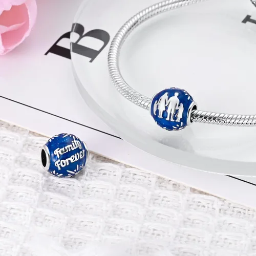 Miniatura 151 de Hapour Dijes de plata de ley 925 para pulseras, collar, joyería europea, colgante de cuentas para mujeres y madres